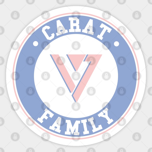 Seventeen carat family logo emblem Sticker by Oricca